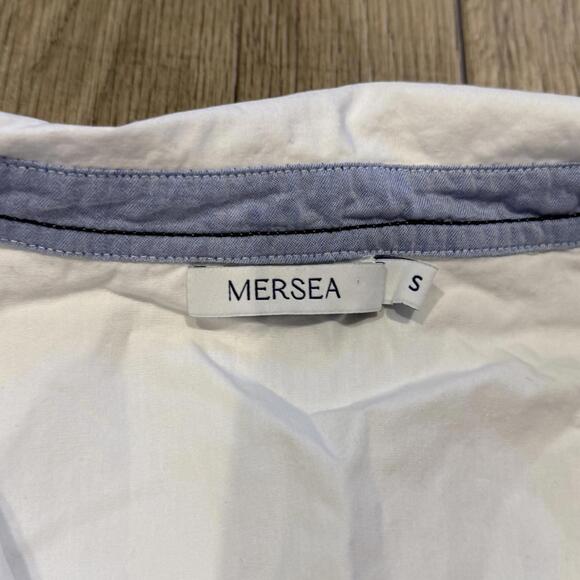 MERSEA Women's White Shirt Dress Size S Cotton - Picture 2 of 2